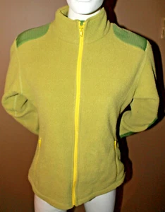 LULULEMON Green Womens Fleece Polyester Jacket Size Medium Pockets on Forearm - Picture 1 of 8