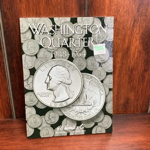 New H.E.Harris Washington Quarter 1948-1964 Coin Folder - Foto 1 di 4