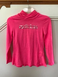 Adidas Climalite Girls Sudadera Rosa con capucha talla M (10/12) EUC - Imagen 1 de 4