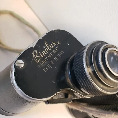 Vintage Binolux Binoculars 7x50 Distressed 372 Ft @ 1000 Yd Japan No. E-8 121788 - Image 1 of 4