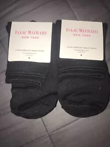 (2 Packs Of 3) Isaac Mizrahi New York Super Soft Anklet Socks Shoe Size 5-10.5 - Picture 1 of 7