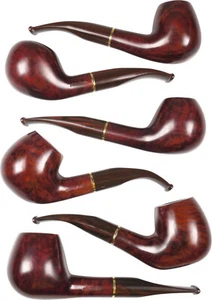 Pipa JEAN CLAUDE Bruyere marrón rojizo / boquilla y anillo acrílico / 9 mm / 6 modelos - Imagen 1 de 5