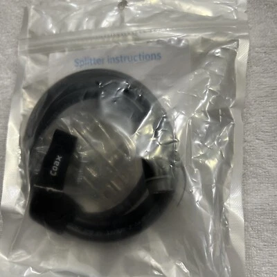 Comcast Xfinity Self Install Kit Coax Cable Splitter Digital 3Ft - Image 1 of 3