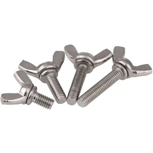 M3 M4 M5 M6 M8 M10 Butterfly Wing Screws A2/A4 Stainless Thumb Screw/Bolt DIN316 - Picture 1 of 5