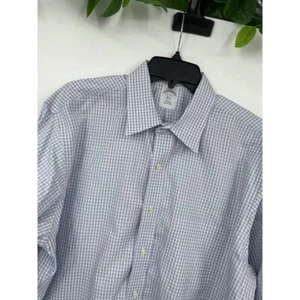 Brooks Brothers 346 Men's 17 4/5 Cotton Slim Fit Long Sleeve Button Shirt - Picture 1 of 5