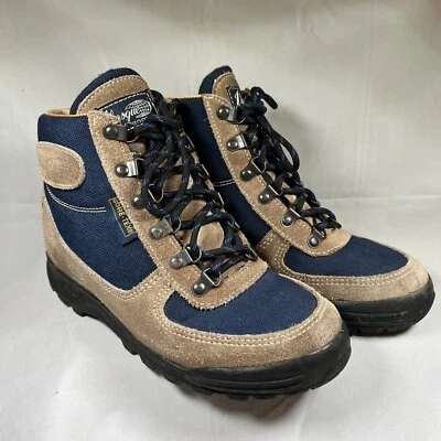 Botas de Senderismo Vasque Mujer Talla 6M Skywalk 7534 Gore-Tex Hechas en Italia Azul Marino Foto 1 de 4