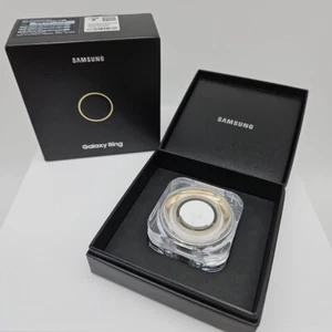 Samsung Galaxy Ring Titanium Gold SM-Q507 Smart Ring Bluetooth Size 7 - Picture 1 of 7