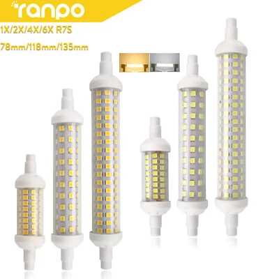 Dimmable R7s Led Light Bulbs J135mm white Lamps 78mm 220V tube High 20W pin 360 - Image 1 of 4