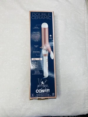 Conair Ceramic Curling Wand Hair Iron Curler Double Ceramic  Beauty Styler open - Image 1 of 4