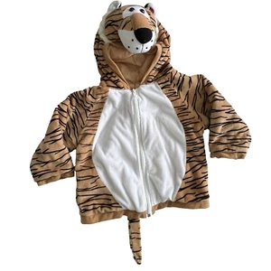 Chrisha Costume Coat Playful Plush 3 Years Plush Tiger Jacket Tail Cute Animal - Picture 1 of 6