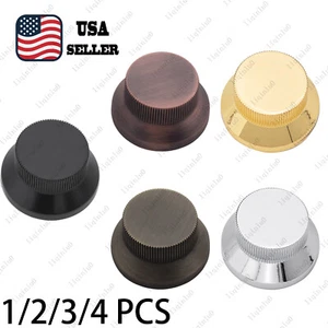 1/2/3/4Pcs Metal Guitar Volume Tone Control Knobs For Fender SQ Stratocaster - Picture 1 of 23