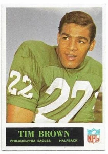 TIM BROWN 1965 Philadelphia Football card #130 Philadelphia Eagles EX - Picture 1 of 1