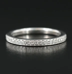 $2950 / NEW / Vera Wang "LOVE" Diamond wedding band / 14K White Gold - Picture 1 of 4