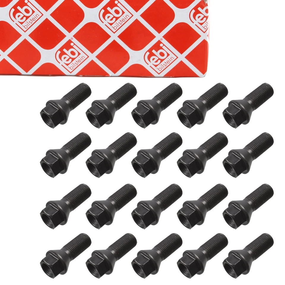 febi VPE Version 46665 Radschraube für Stahlfelge und Leichtmetallfelge (Hinterachse, Vorderachse) - ALPINA (BMW), BMW, MINI (BMW)