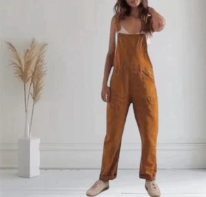 Free People We The Free Way Back Romper Overalls Size XS Tall 29” One-Piece New - Picture 1 of 9