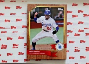 Mookie Betts- Topps MLB Advent Card 1 - Los Angeles Dodgers