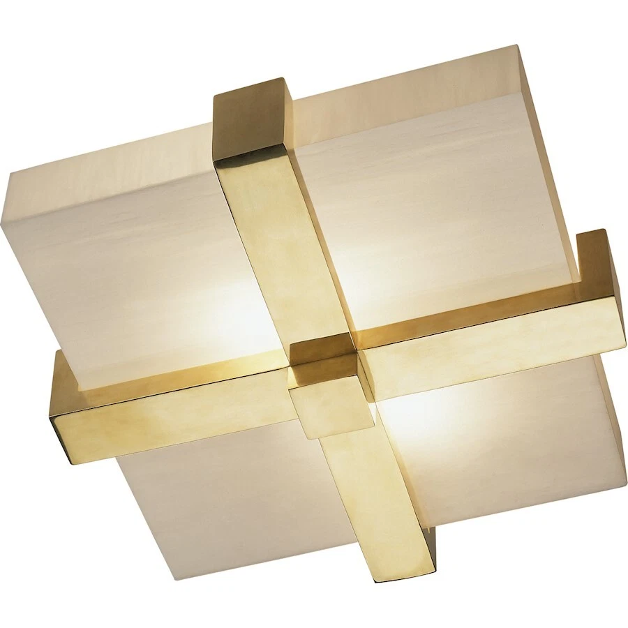 Robert Abbey Doughnut 2 Light Flushmount, Natural Brass - 139 - Image 1 of 1