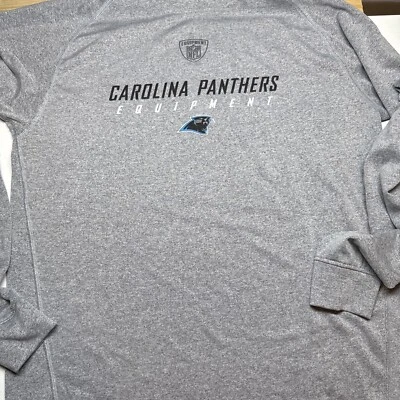 Camiseta Carolina Panthers Manga Larga, Poliéster Talla Grande, Mujer’s Grande Foto 1 de 4