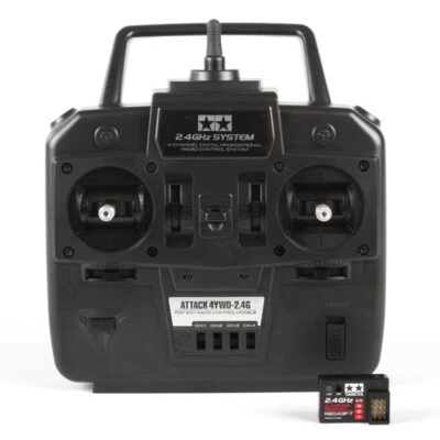 Tamiya 7255252  Attack 2.4Ghz 4-Channel Radio System w/ R204GF-T Receiver - Image 1 of 4