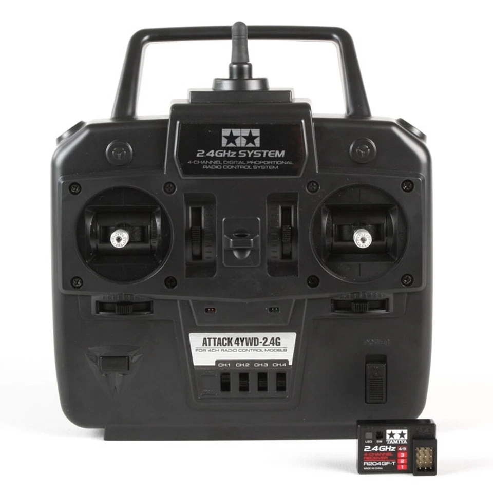 Tamiya 7255252  Attack 2.4Ghz 4-Channel Radio System w/ R204GF-T Receiver - Image 1 of 4