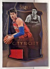 Nikola Vucevic 2015-16 Panini SELECT City to City Dual GU Jersey #'d 7/149