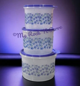 Tupperware Round Nesting Storage Canister Container 7,10,14 cup New - Picture 1 of 4