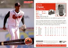 Ozzie Chavez 2007 MultiAd Nashville Sounds #NNO Card *AutographDen*