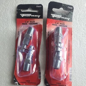 Forney Air Fitting Plug 1/4" x 1/4" MNPT 75600, Package dented - Picture 1 of 6