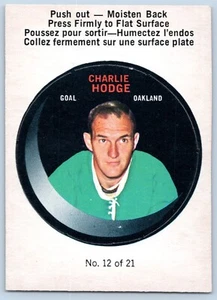 PEGATINAS CHARLIE HODGE 68-69 O-PEE-CHEE PUCK SIN USAR 1968-69 Nº 12 EX+ 94130 - Imagen 1 de 2
