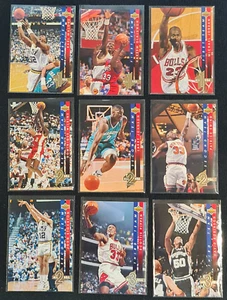 1993-94 Upper Deck ALL NBA 1st, 2nd, 3rd Team 9-Card Set - Jordan, Pippen, Ewing - Picture 1 of 2