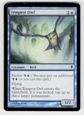 Zendikar #72 Tempest Owl - Image 1 of 2