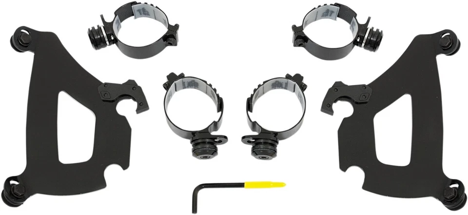 Комплект креплений Memphis Shades Black Trigger-Lock для обтекателя Batwing MEB1991 - Изображение 1 из 1