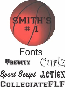 Basketball Ball Game Sports Magnet Custom NBA Team Name Number Car Truck Vinyl - Picture 1 of 1