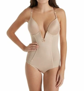 Va Bien NUDE Firm Control Plunge Bodysuit, US 36E - Picture 1 of 5