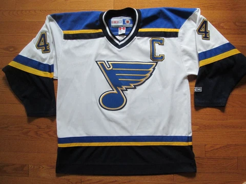 Chris Pronger St. Louis Blues Jersey Size LARGE CCM Air Knit (No Name On Back) Cover