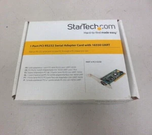 StarTech PCI1S550 1 Port PCI RS232 Serial Adapter Card with 16550 UART - Picture 1 of 2