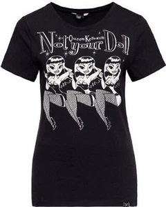 Queen Kerosin NOT YOUR DOLL Pin Up Girls MOTIV Kurzarm SHIRT Oberteil Rockabilly - Bild 1 von 1