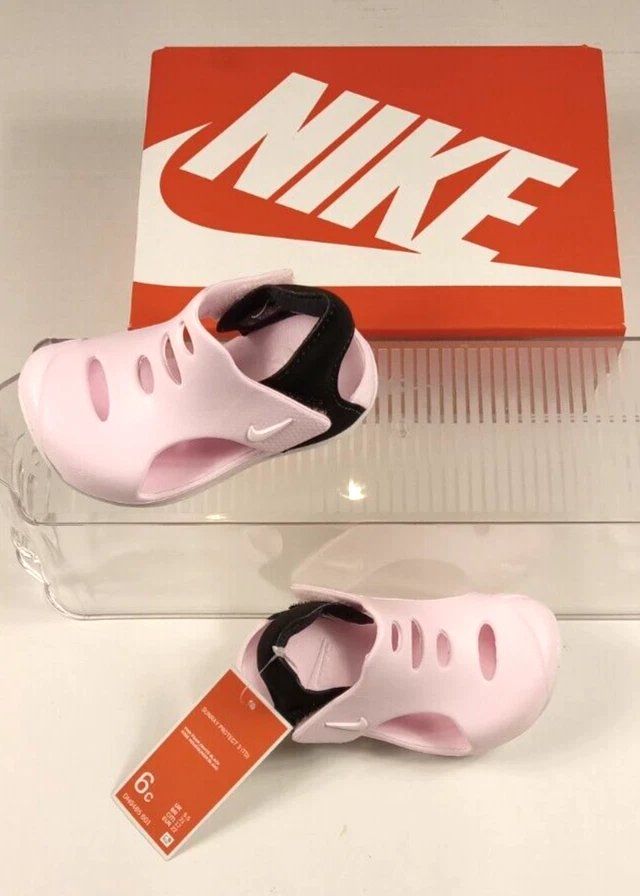 Nike TD Sunray Protect 3 Toddler’s Sandals Pink Foam/White DH9465-601 Sz 8c NOB