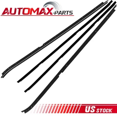 New 4 PCS Door Window Sweeps Felts for Oldsmobile Buick Regal Cutlass 1981-1988 Foto 1 de 4
