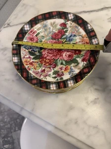 "Plato de ensalada vintage Ralph Lauren Wedgwood HAMPTON FLORAL porcelana de hueso 8,25"" como nuevo" - Imagen 1 de 4