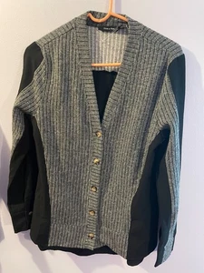 Doe and Rae schwarz-weißes Button-Down Hemd Gr. Small, Bluse, Small, Damen, - Bild 1 von 2