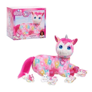 Unicorn Surprise 14-inch Licorice Stuffed Animal with Unicorn Babies, Star Pa... - Picture 1 of 6