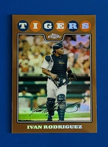 2008 Topps Chrome Ivan Rodriguez Rangers Bronze Refractor Card #24; #d /599 - Picture 1 of 2