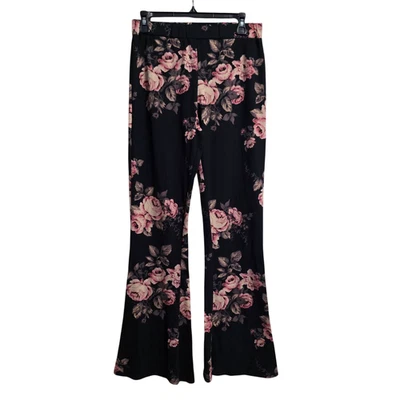 Pantalones Charlotte Russe Monos Floral Ancho Talla M Foto 1 de 4