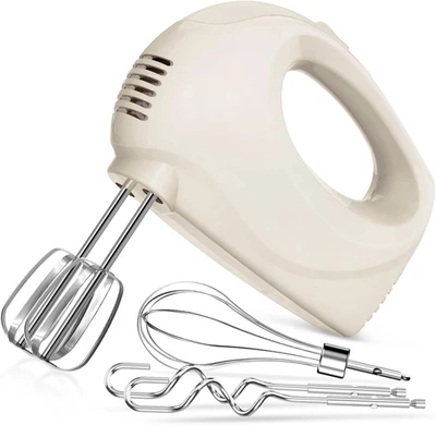 Batidora de mano eléctrica de mano - Mezcladora de cocina portátil de 5 velocidades eléctrica con 5 Sta Foto 1 de 4