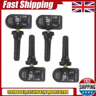 4PC PRE-PROGRAMMED TYRE PRESSURE MONITOR SENSORS FOR VAUXHALL ASTRA K INSIGNIA B - Image 1 of 4