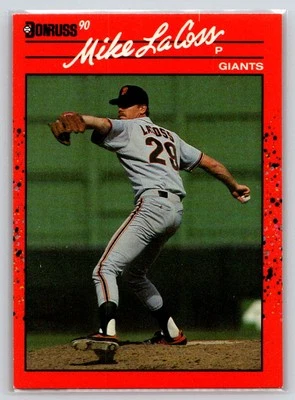 1990 Donruss #652 Mike LaCoss - Image 1 of 2