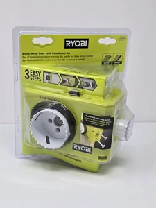 NEW RYOBI Hole Bits For Wood/Metal Deadbolt & Locksets Installation Kit A99DLK4 - Picture 1 of 3