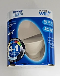 Supacell LED Smart WiFi GU10, wide beam, 50 Watts, 425 lm, light FREE POSTAGE - Picture 1 of 4