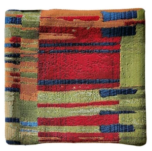 Liora Manne Marina Paintbox Indoor/Outdoor Pillow Cover Textured Boho Kilim 18" - Picture 1 of 5